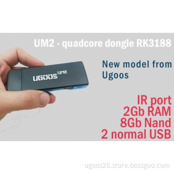 Ugoos Um2 Quad Core Rk3188 Android 4.2 TV Dongle with HDMI, Bluetooth, WiFi, 2GB RAM, 8GB ROM